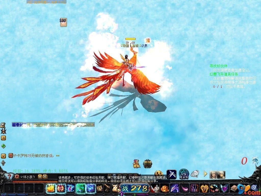 雪中飞翔的凤凰